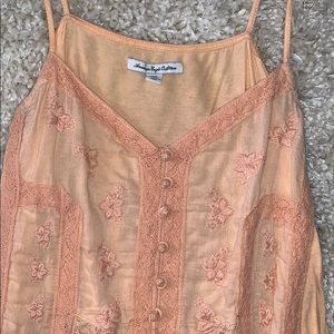 American Eagle Outfitters Tops - AEO Embroidered Tank American Eagle Outfitters Tops - AEO Embroidered Tank